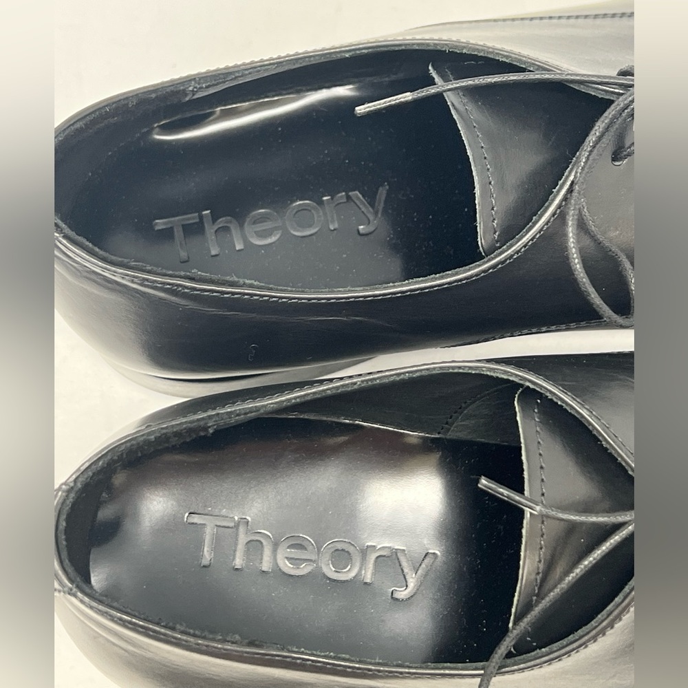 THEORY***Black Calf Leather Men’s Lace-Up Shoes***US 8,9.5,10.5**$485 - Picture 5 of 9